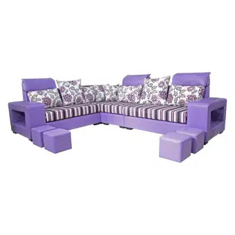Sunrise Furniture Hs 27 L Shape Wooden 6 Seater Sectional Sofa