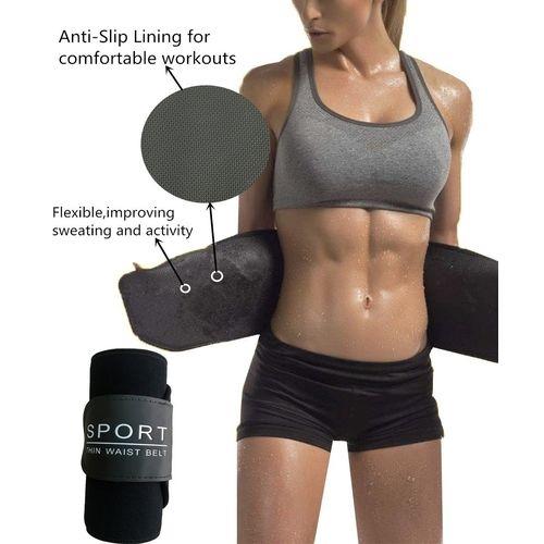 Black Sport Waist Trimmer Weight Loss Slimming Belt