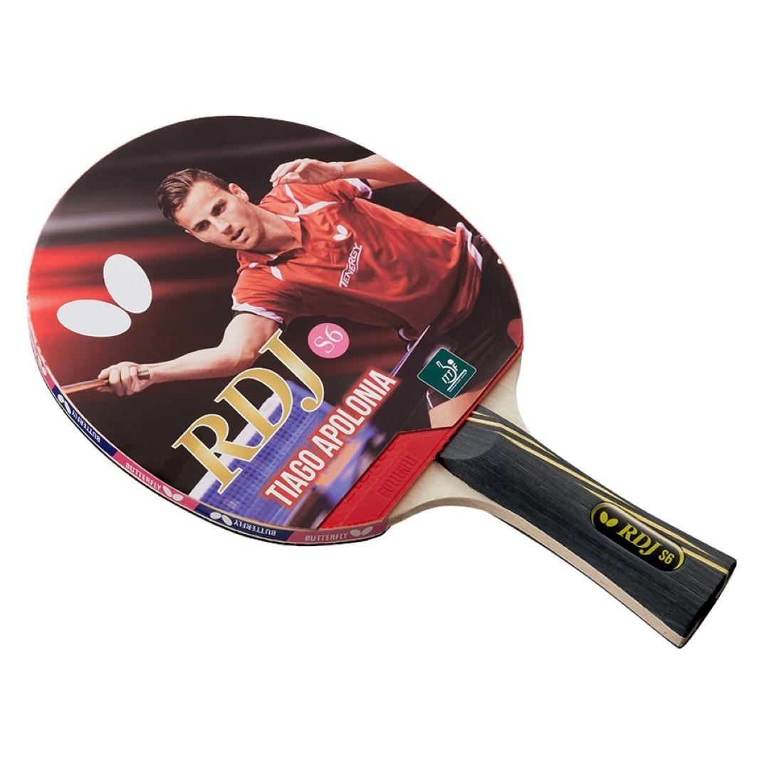 Red/Black Butterfly Rdj Cs-1 Single Tennis Racket