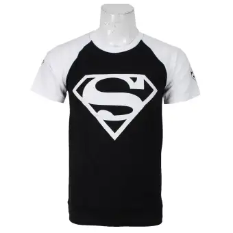 black and white superman t shirt