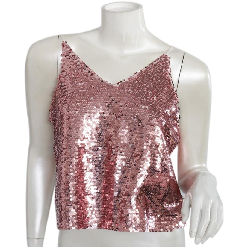 pink sequin tops