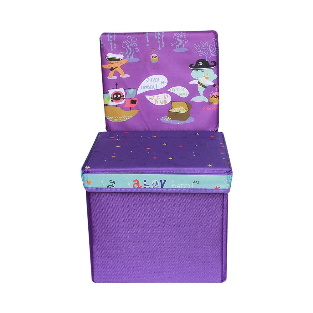 Gliders Ottomans Rocking Chairs Purple Printed Foldable Ottoman Chair For Kids