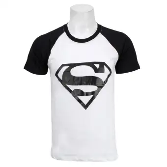 black and white superman t shirt