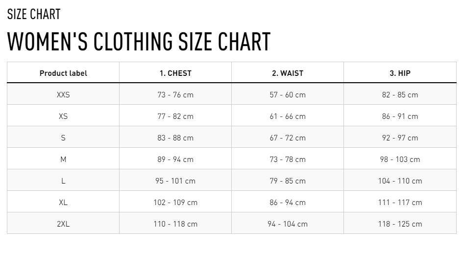 Reebok Womens Leggings Size Chart House