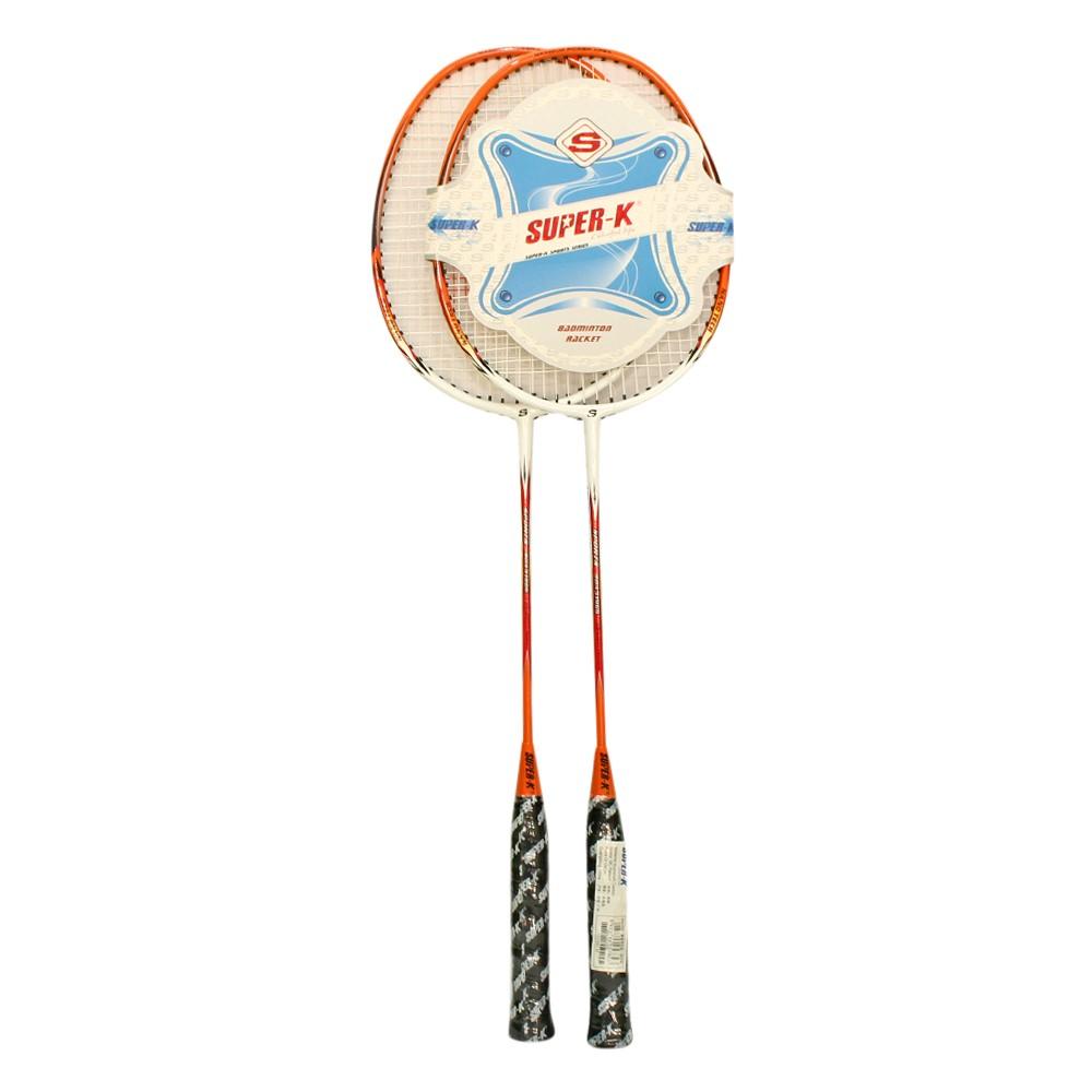 Badminton Racket Super Super-K Set Of 2 Orange/White Badminton Racket - Sda51966 | Daraz.com.np
