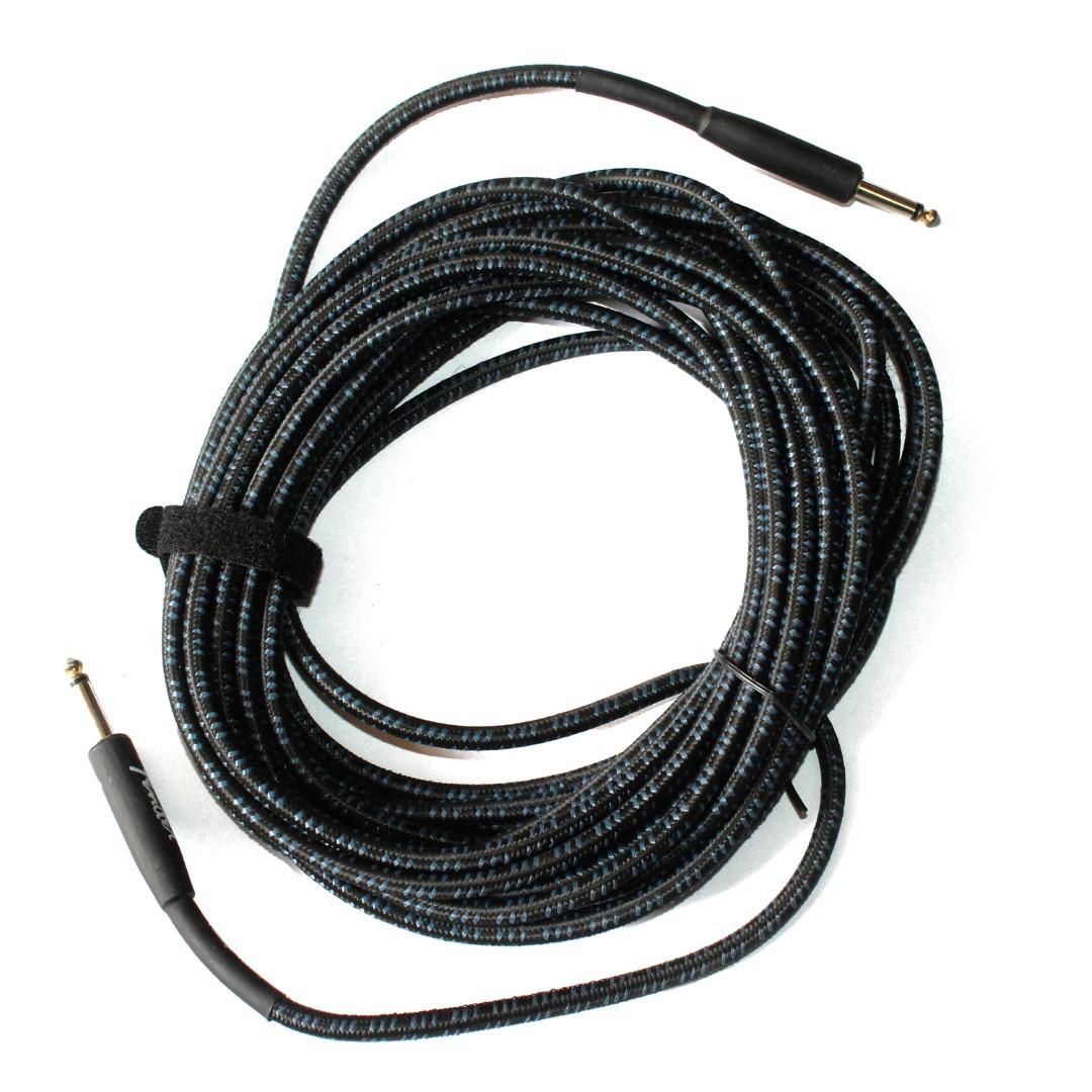 Black Straight Jack Guitar Audio Cable - (10 Meter)