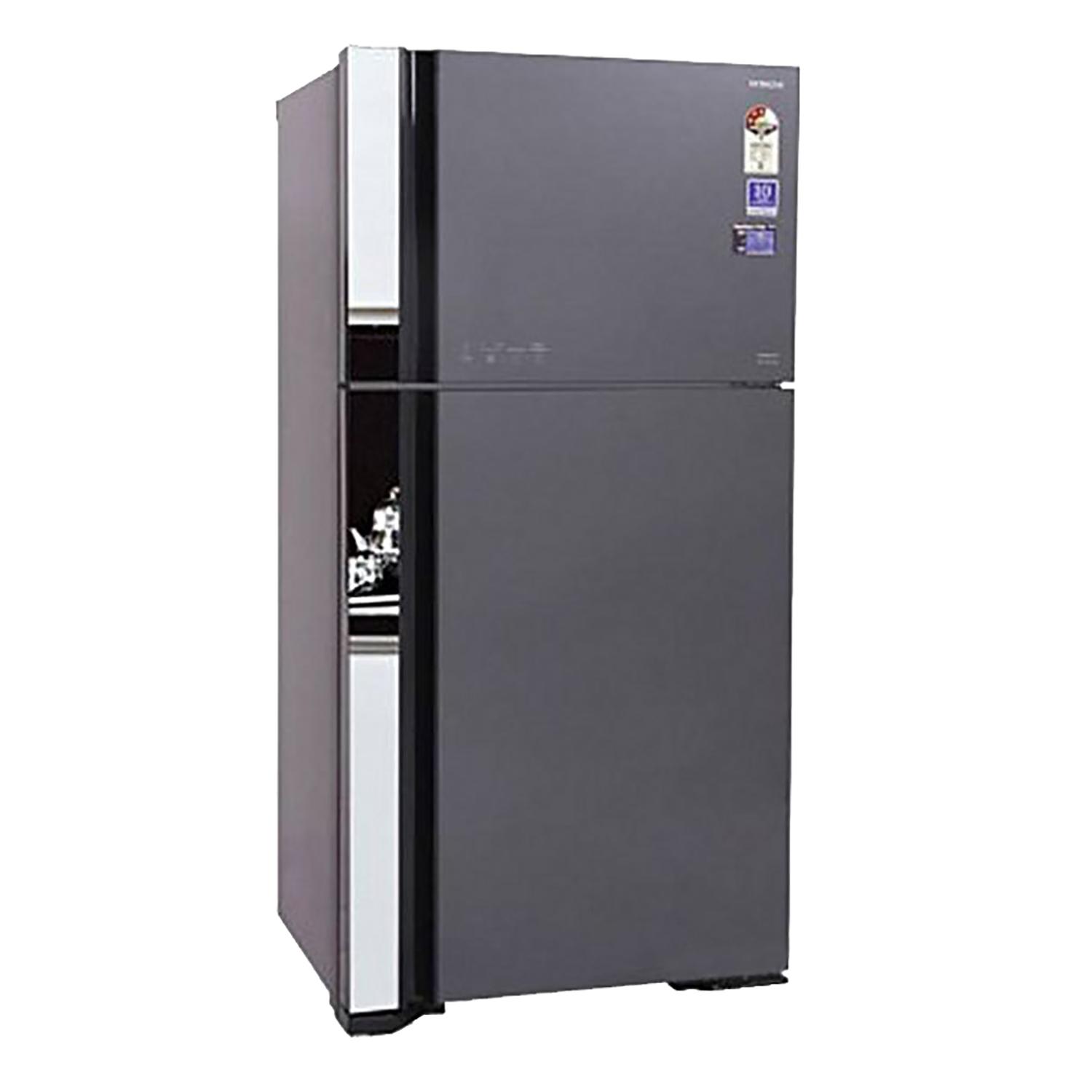 Hitachi Kitchen Liances At Best Prices Online In Nepal Hitachi R Vg400pun3k Ggr 335ltr Capacity Double Door Refrigerator Grey