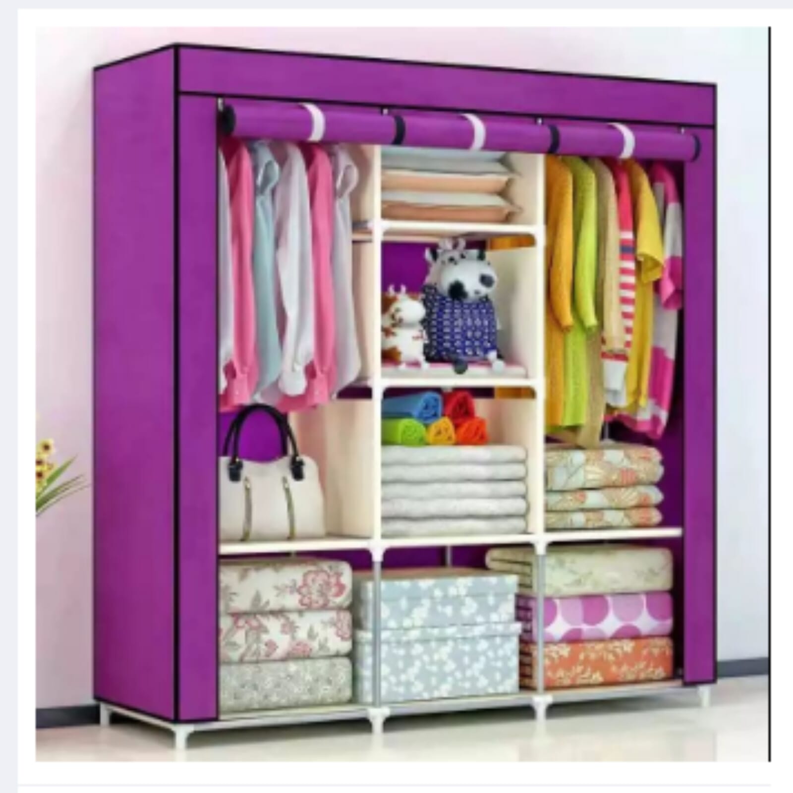 Portable Elegant Foldable Cloth Wardrobe