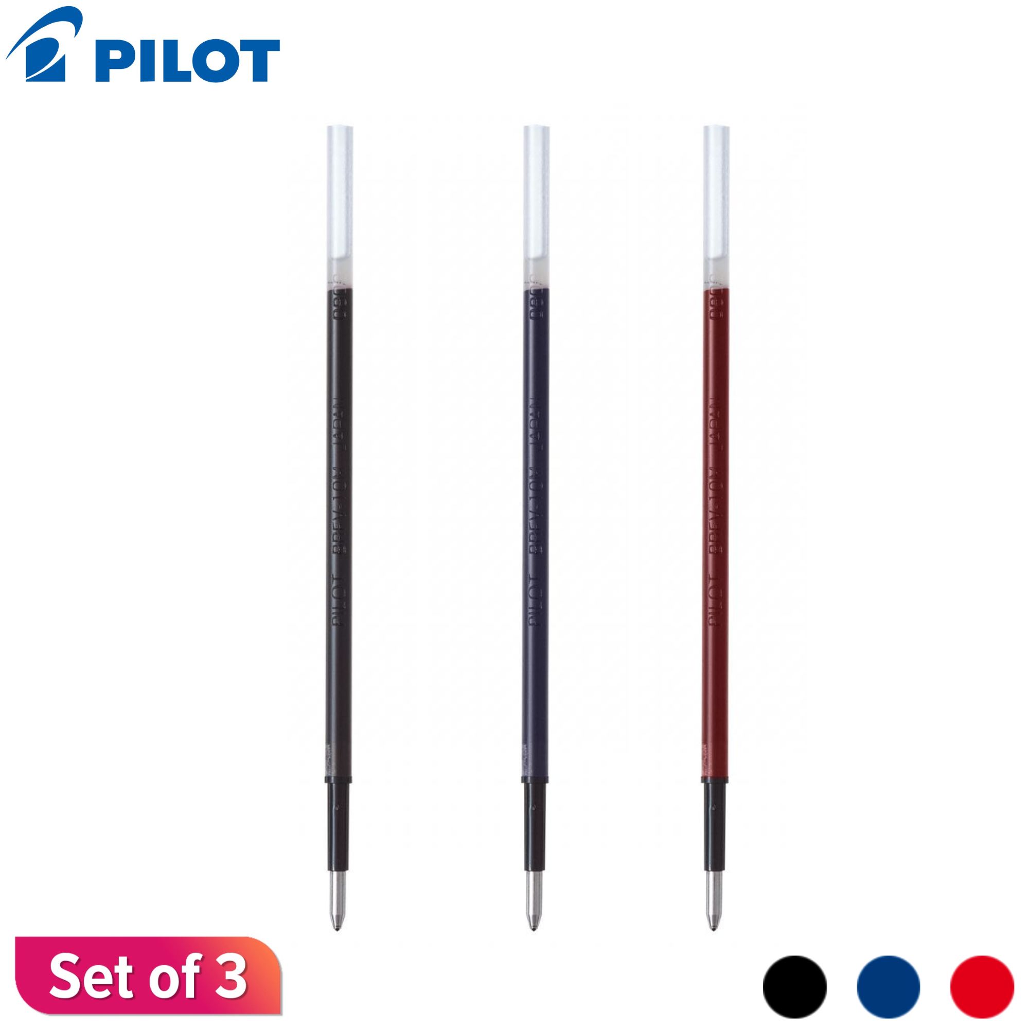 Pilot Refill BRFV 10F for Acroball Fine Point Ballpoint Pen (3