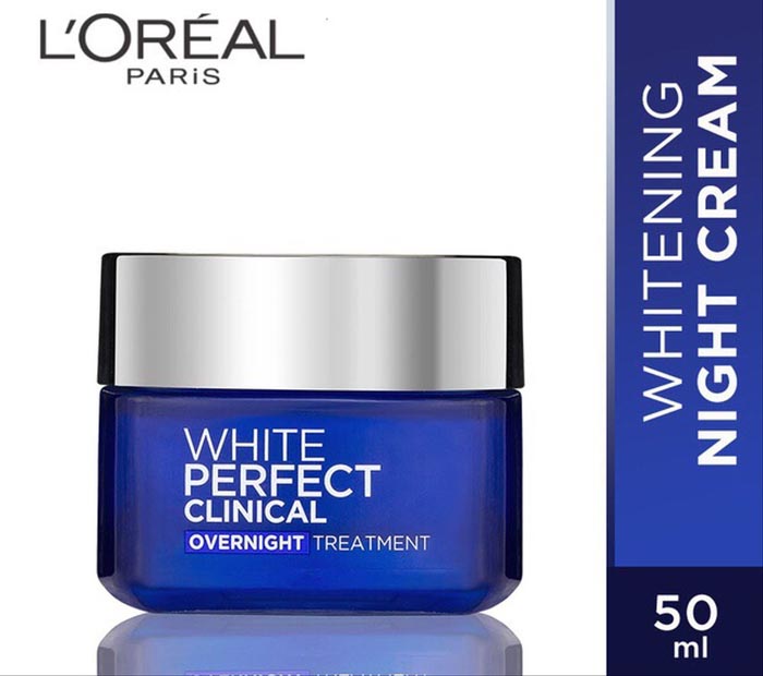 white perfect clinical night cream