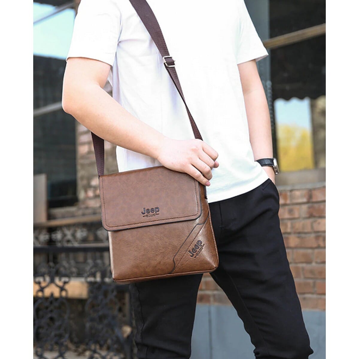 JEEP BULUO Casual Messenger Bag Men Shoulder Crossbody Bags Office Bag Random Pattern Daraz .np