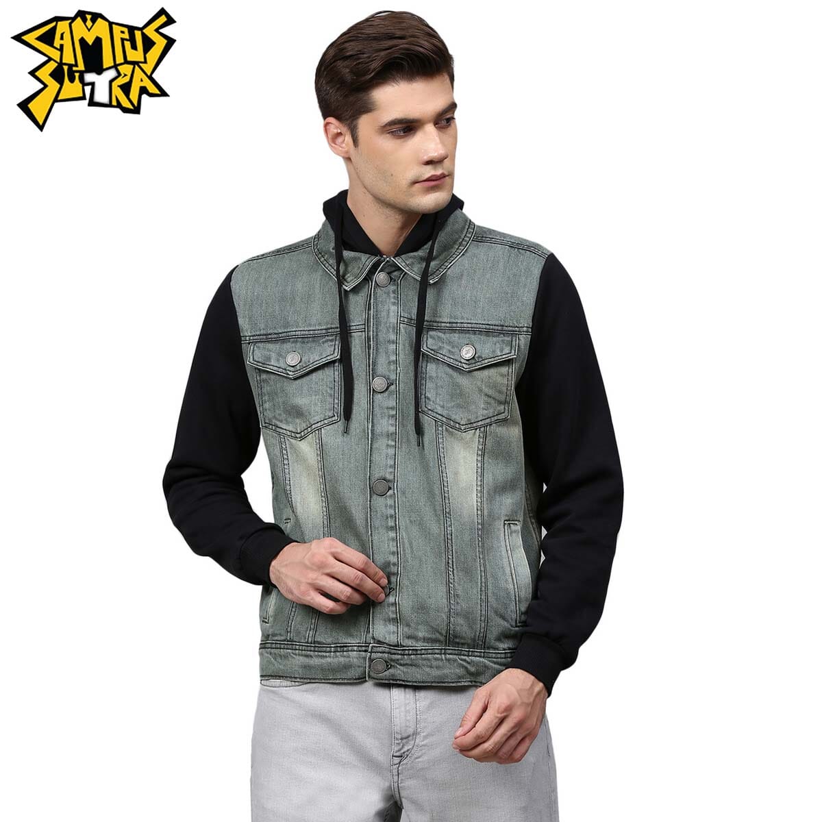campus sutra denim jacket