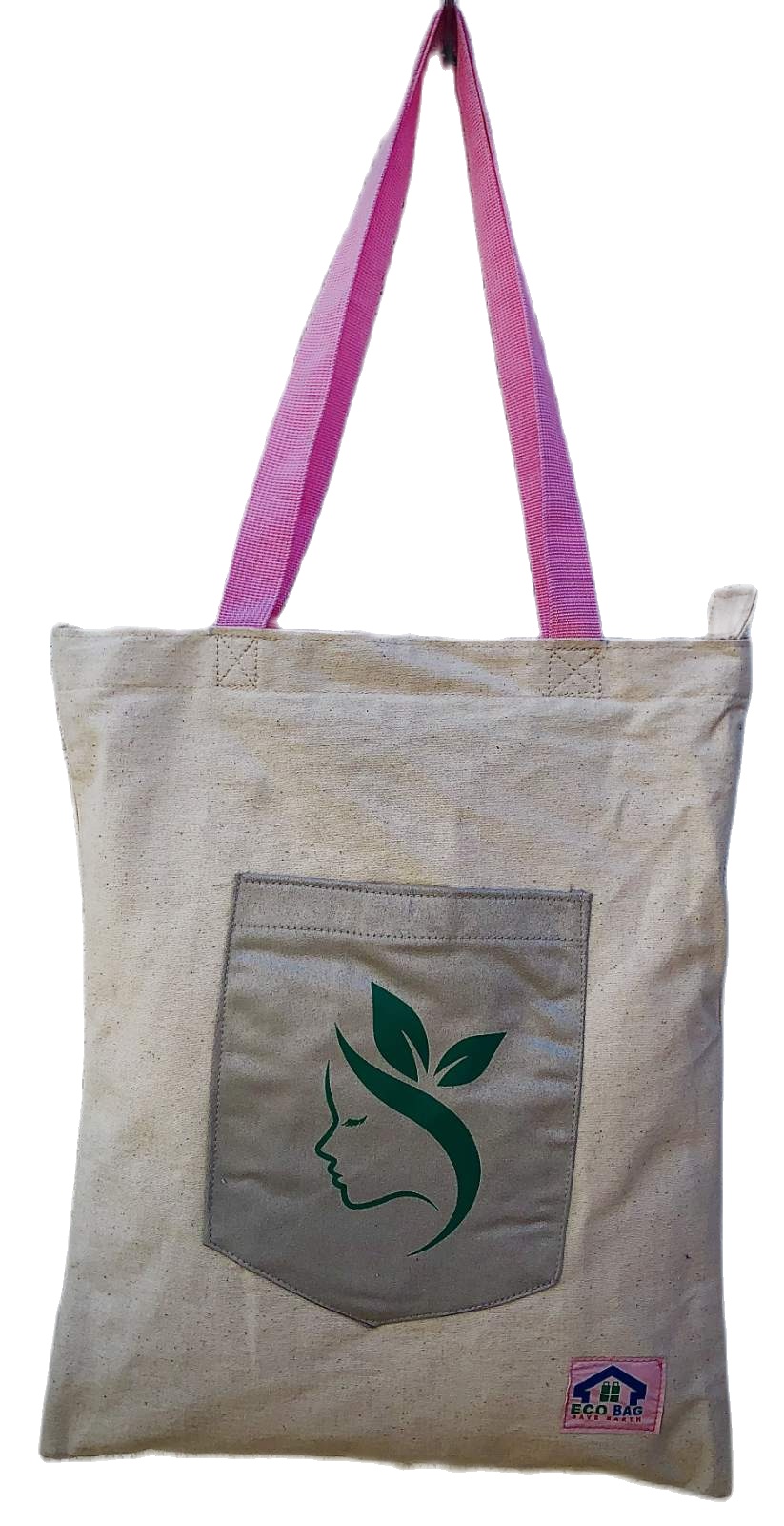 Grey Colour With Front Pocket Design Tote Bag For Women