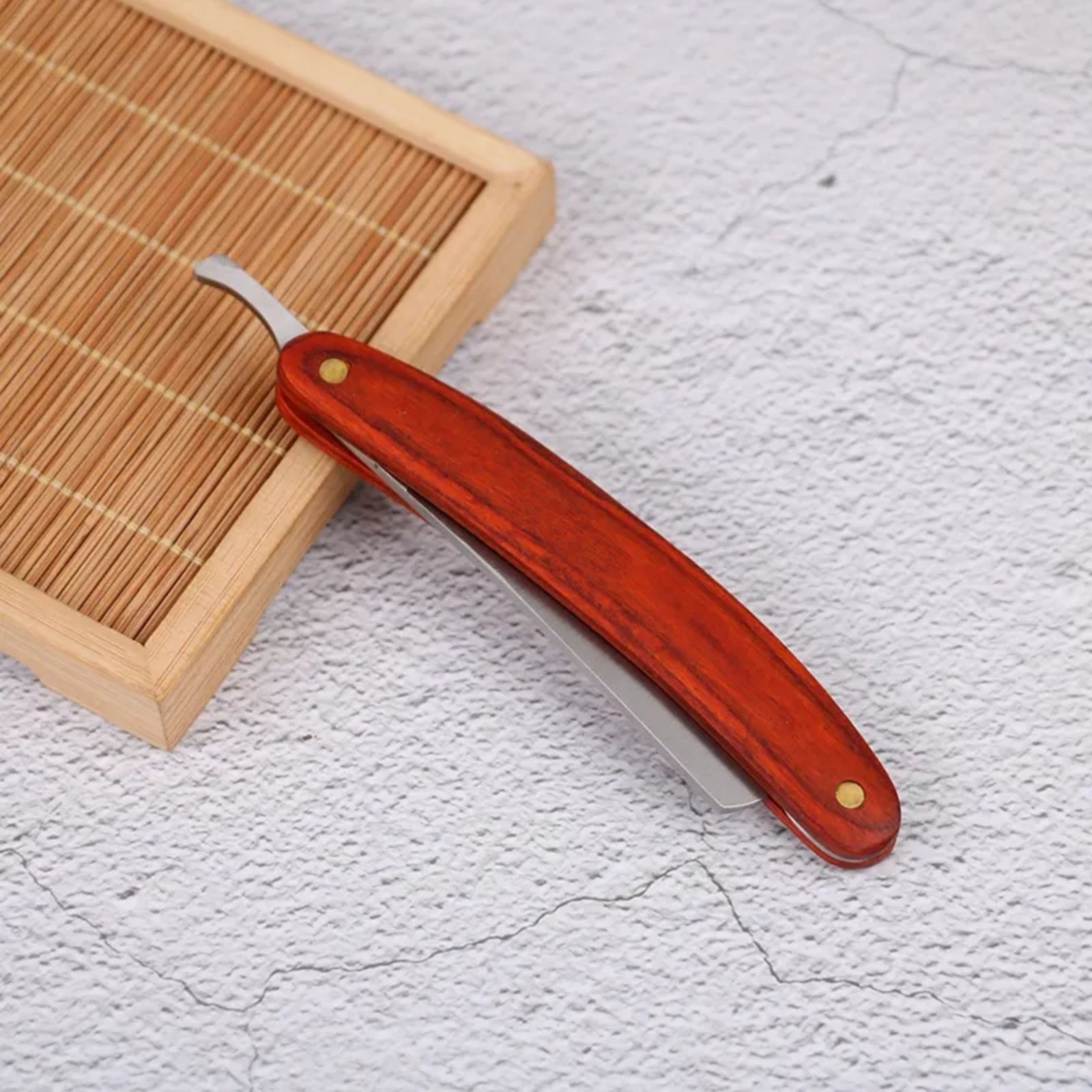 Straight Edge Steel Razor Folding Shaving Plastics Handle Knife | Daraz ...