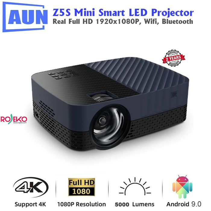 AUN Z5S Android 9.0 Smart LED Portable 