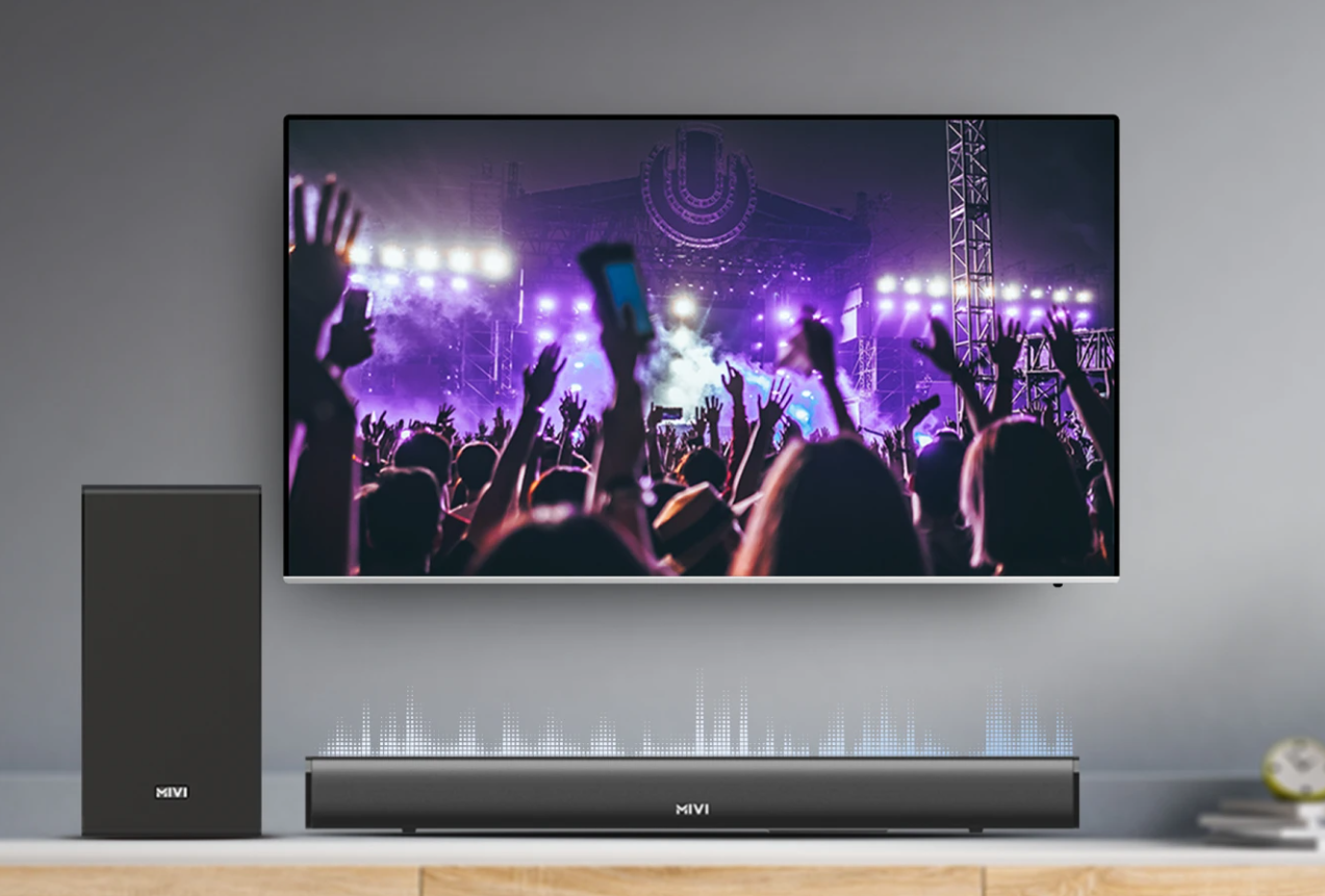 Mivi Fort S200 Soundbar With Wired Subwoofer200W Output Made In India