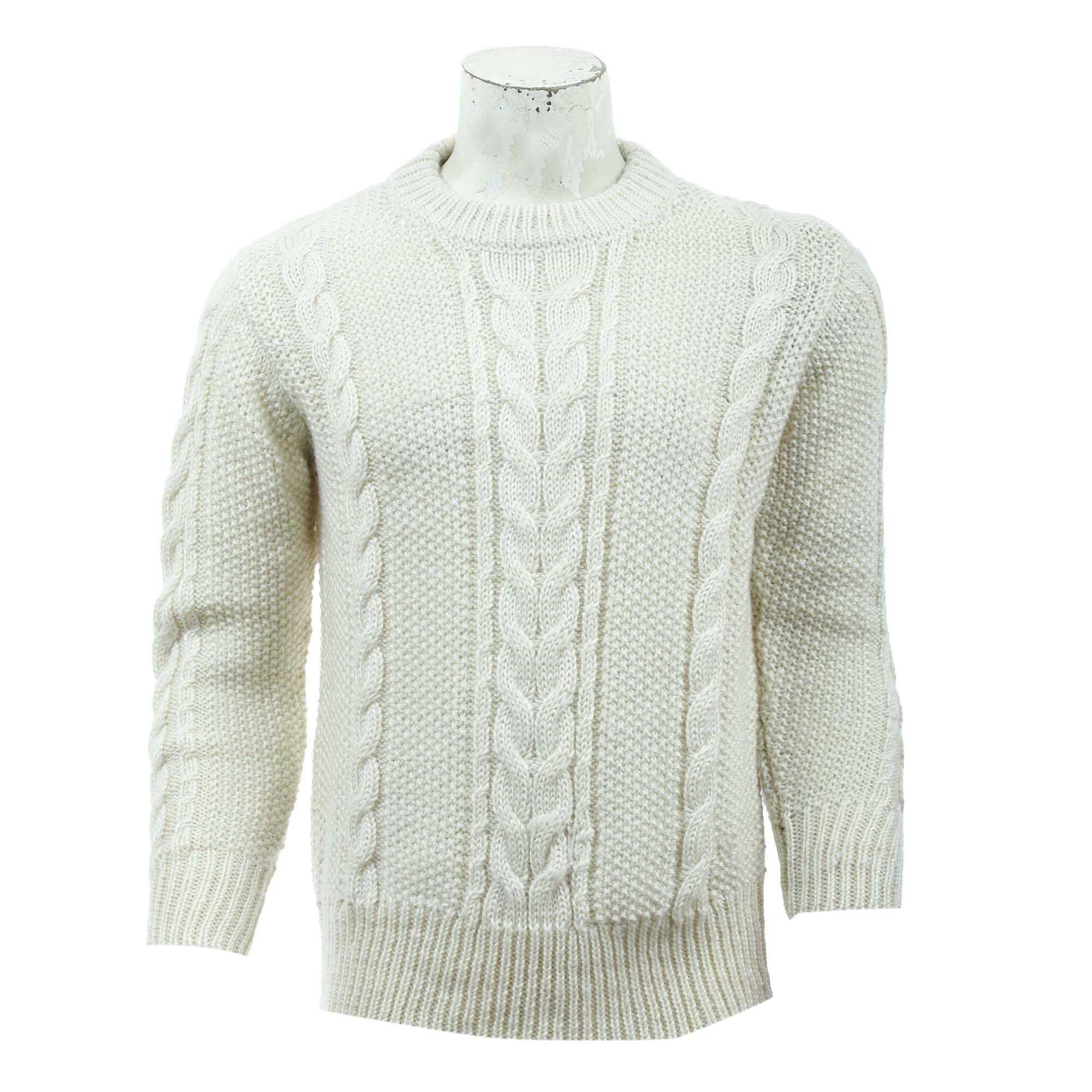 White on sale woolen sweater