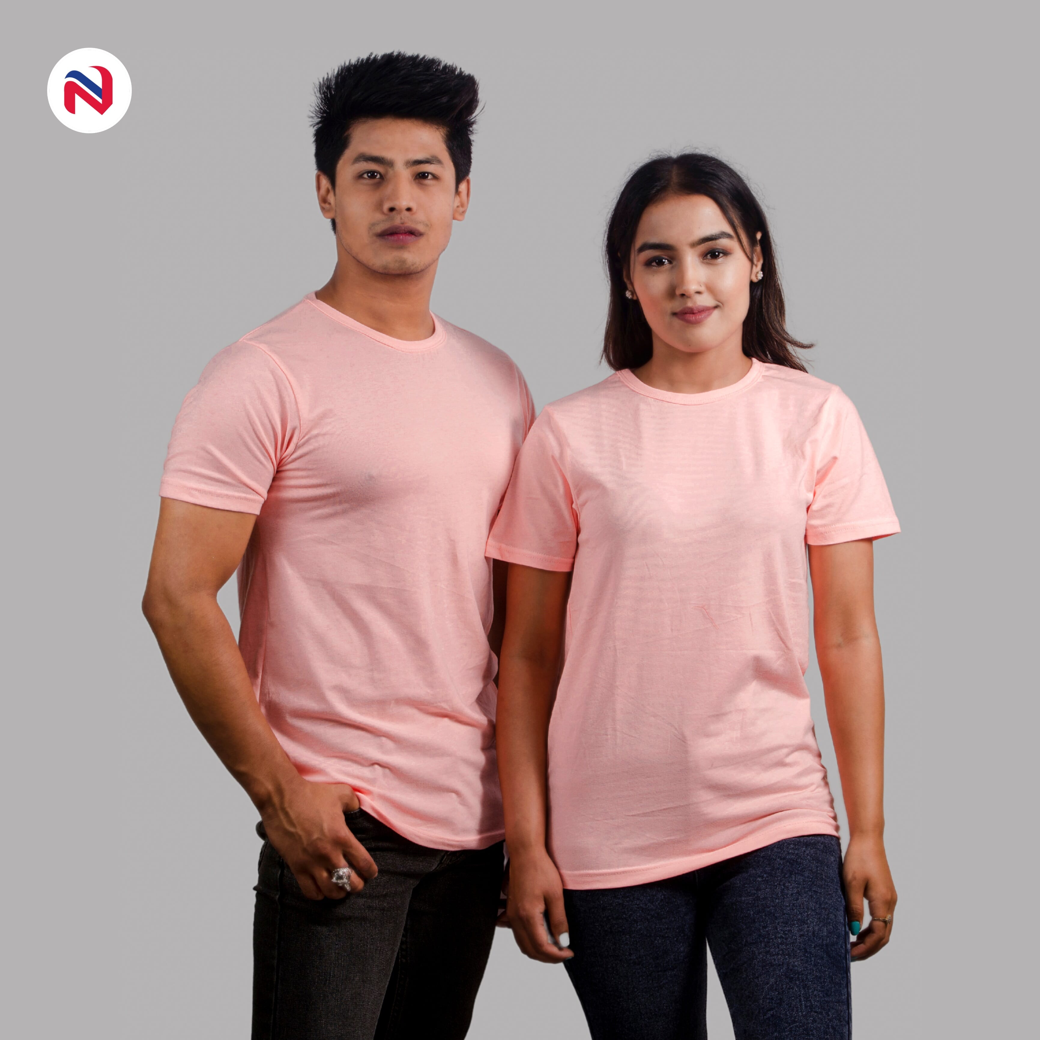 Nyptra Peach Oversize Plain Solid 