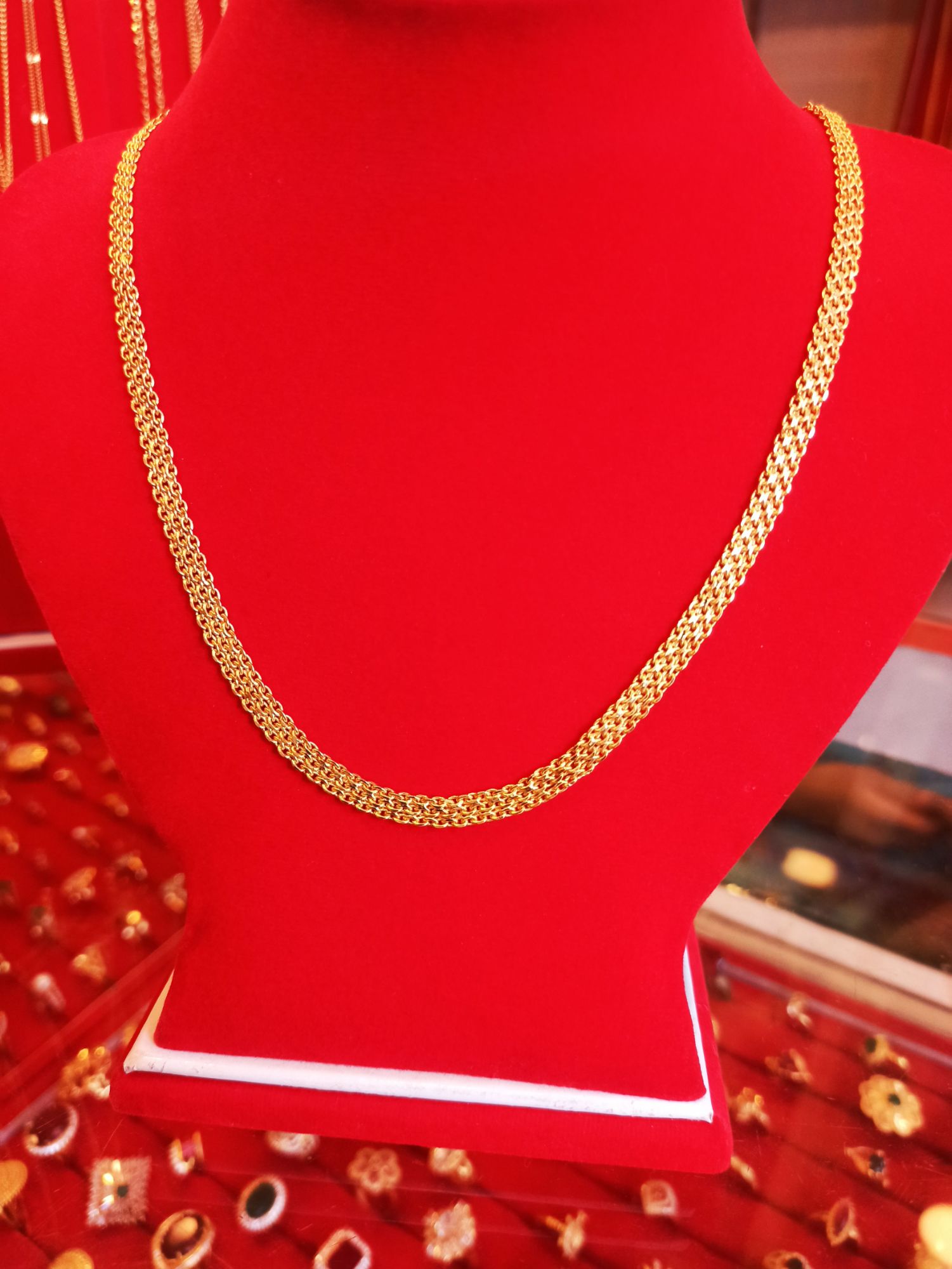 In Nepal Gold Necklace Tola Gold Plated Panchadhatu Chain For