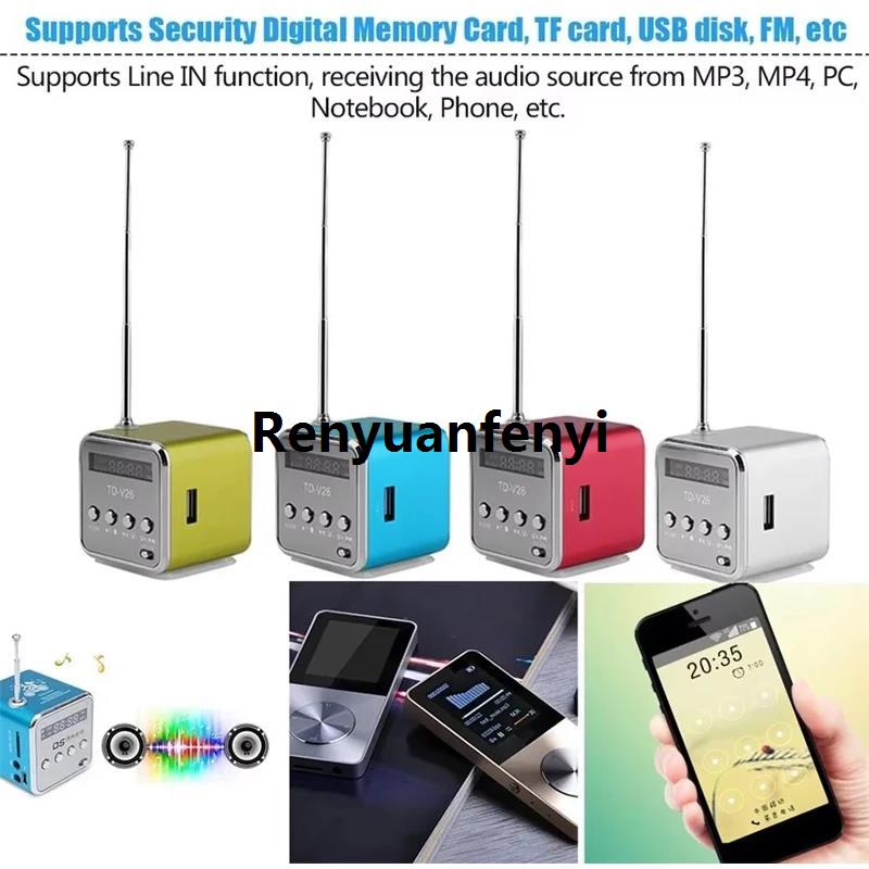Renyuan Mini Caixa De Som Bluetooth Speaker Portable Radio FM Sound Box ...