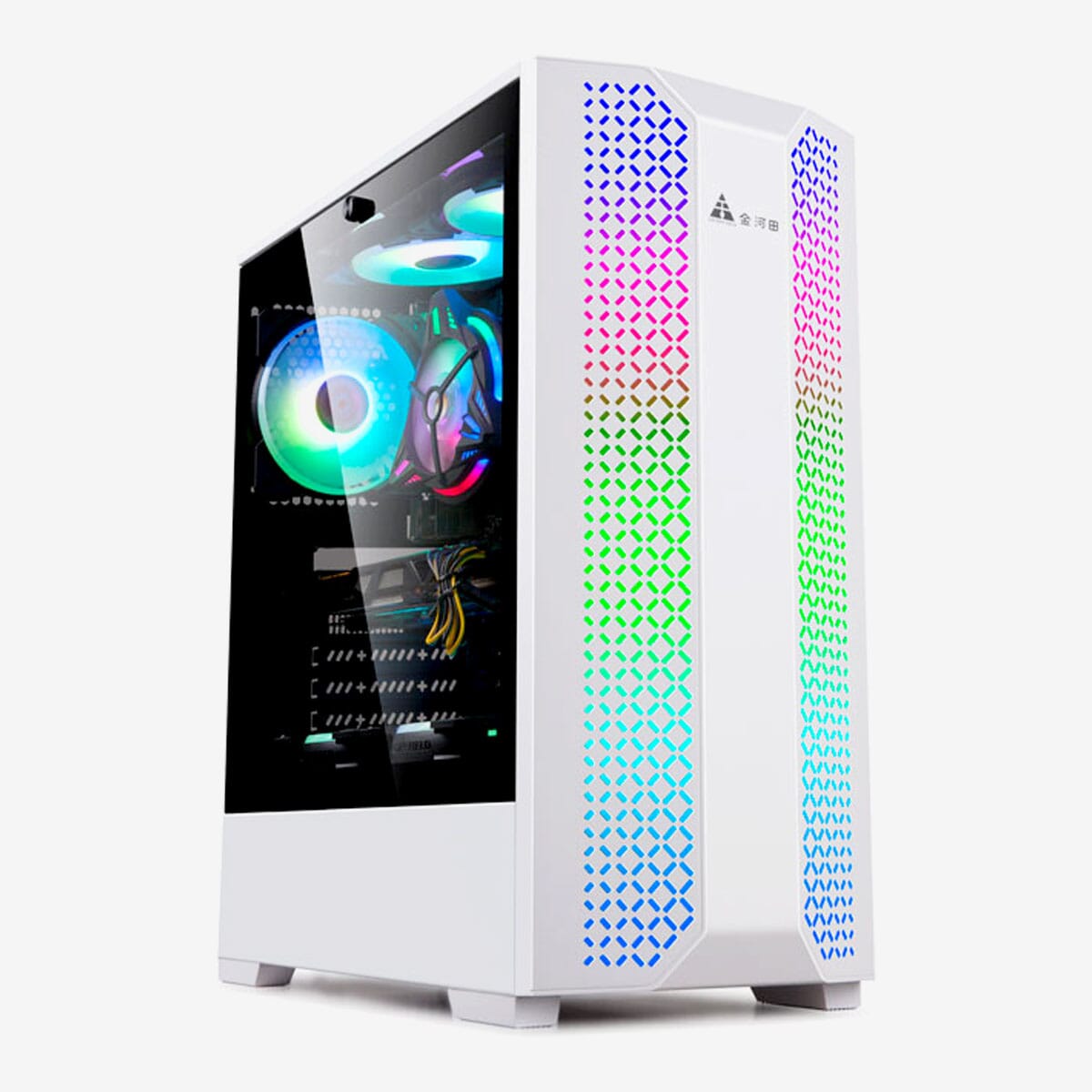 ARESZE 7689W Gaming Casing with 750W 80 Plus Bronze Power Supply