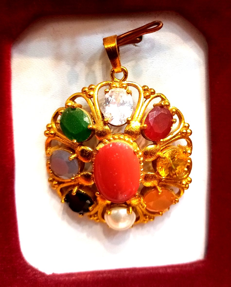 HighQuality Gold Plated Navratna Stones 