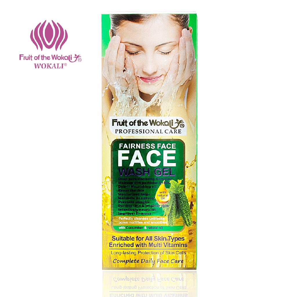 Fruit Of The Wokali Fairness Face Wash Gel With Snail Q10 And Collagen