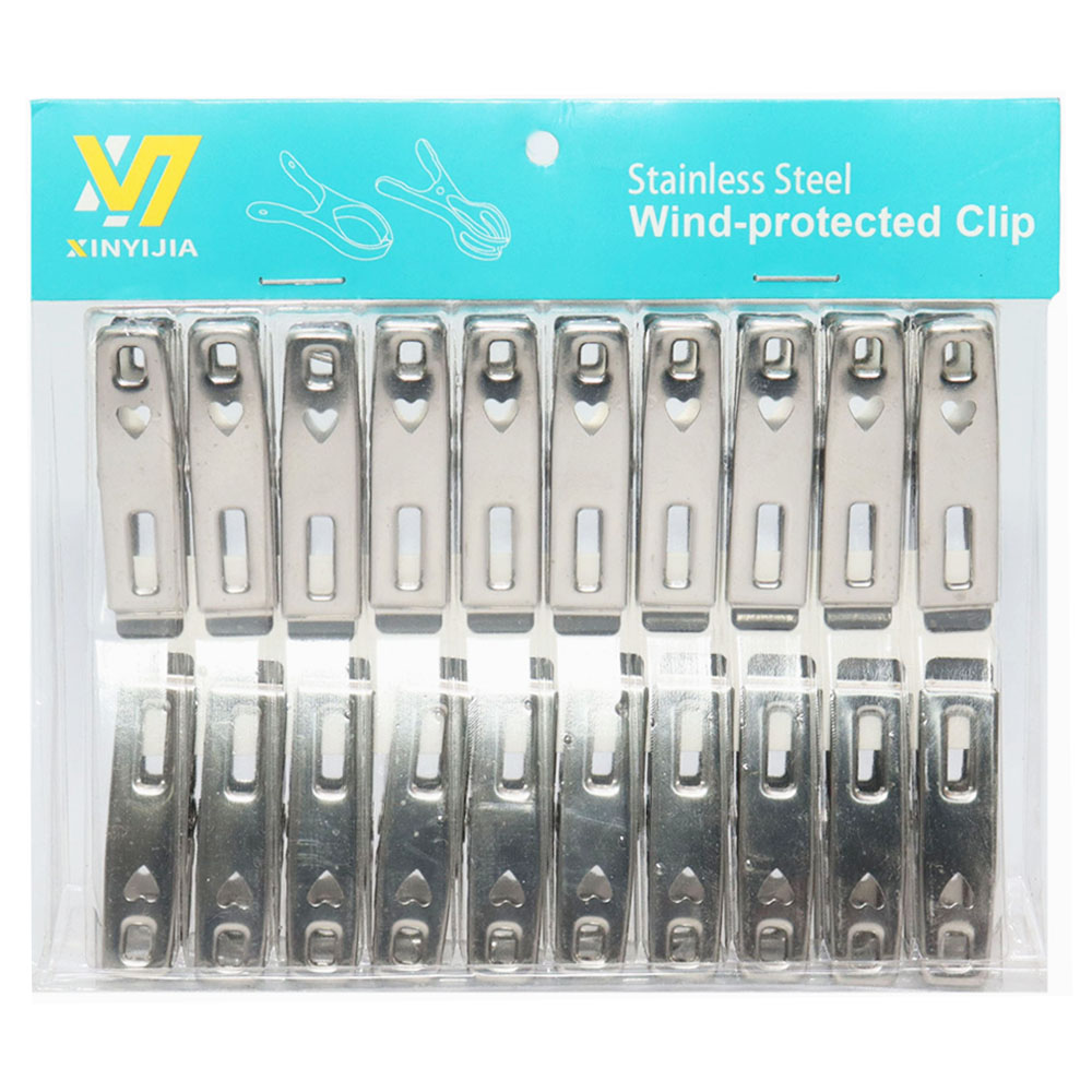 Stainless Steel Cloth Clip, Set Of 20 Pcs