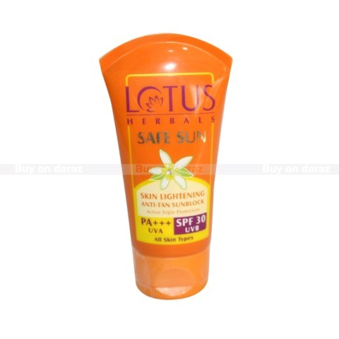 lotus herbals safe sun skin lightening anti tan sunblock review