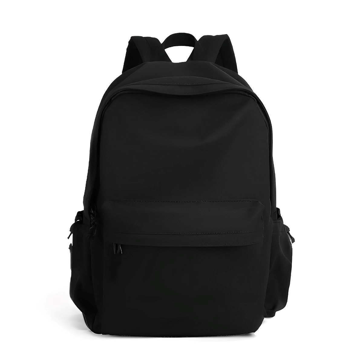 Plain Black Korean School College Bag Travel Backpack for Unisex Daraz .np