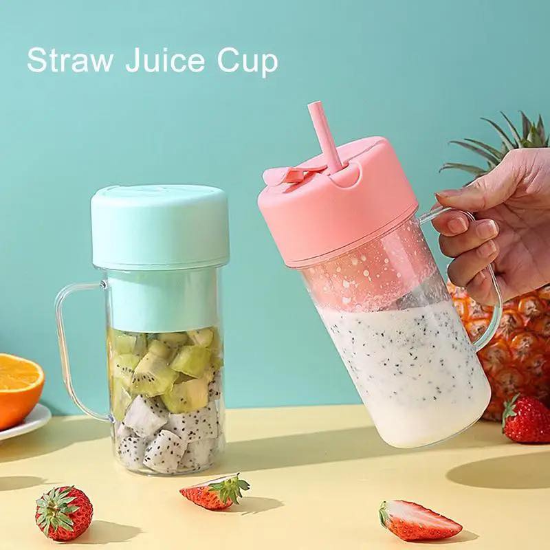 Electric Juicer With Straw Drink Cup Multifunctional Portable Bottles Daraz .np