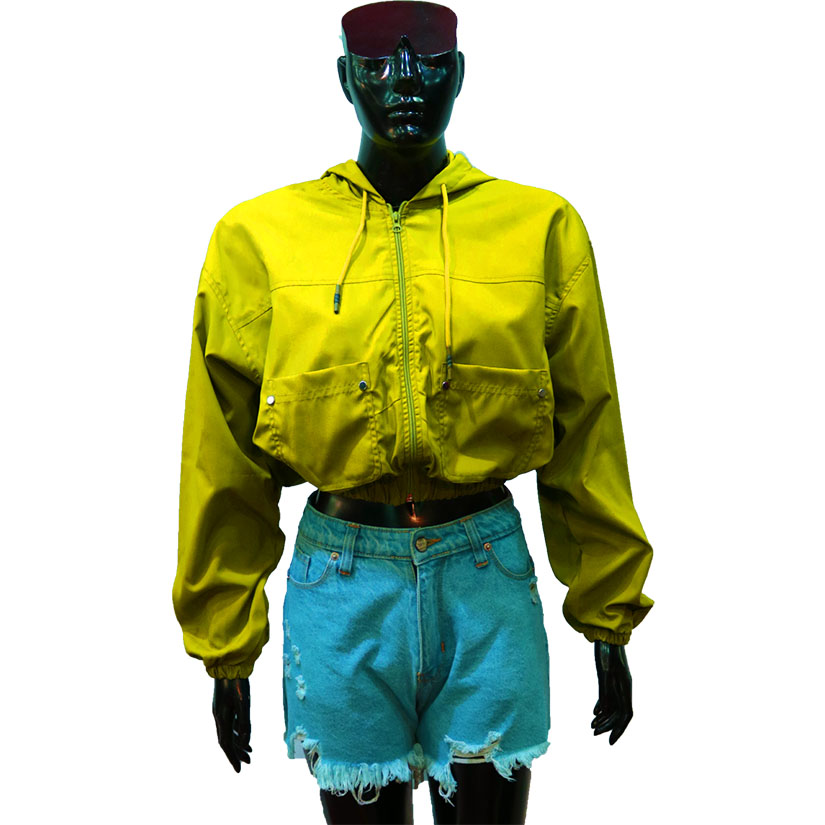 Neon City Women's cropped windbreaker