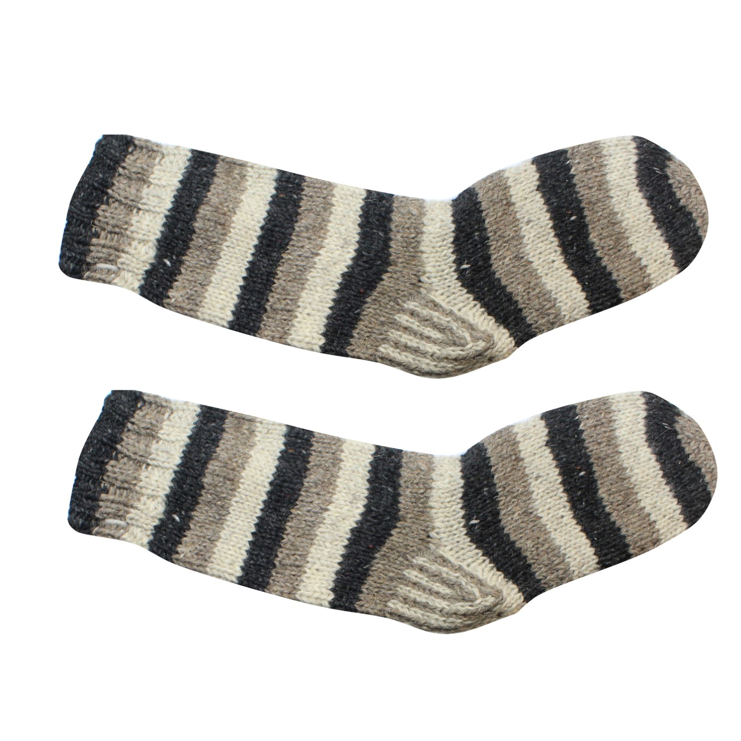 Black/White Woolen Winter Long Socks
