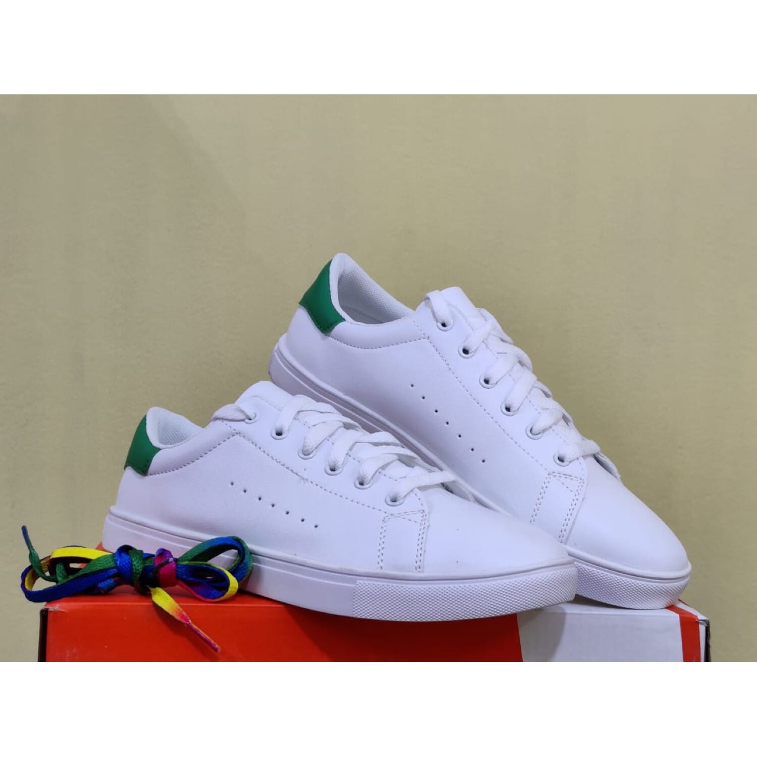 white classy sneakers