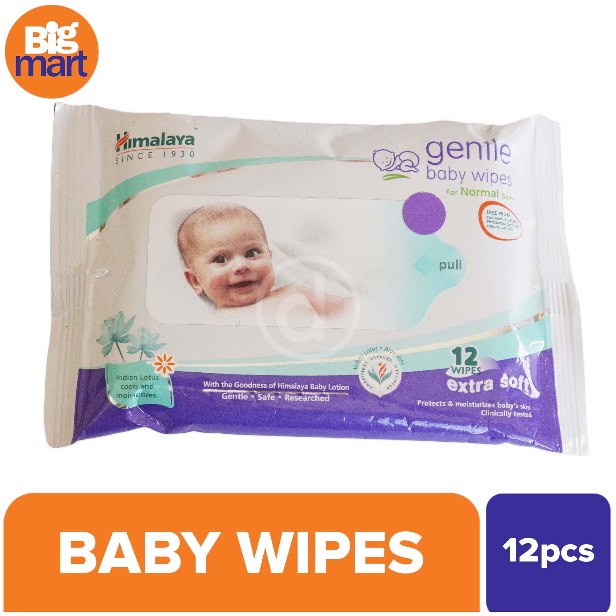 himalaya gentle baby wipes 12 pcs price
