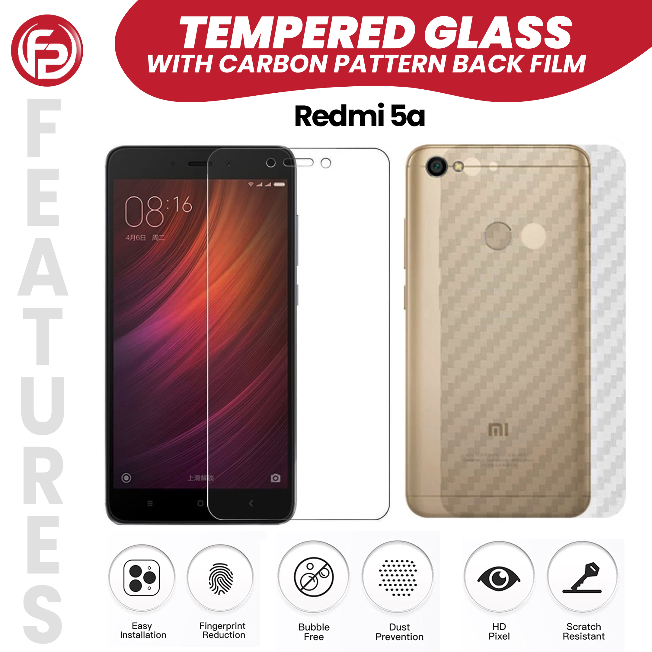 HOT Phone Cover Redmi 5a Glass Back Cover Redmi 5a Glass