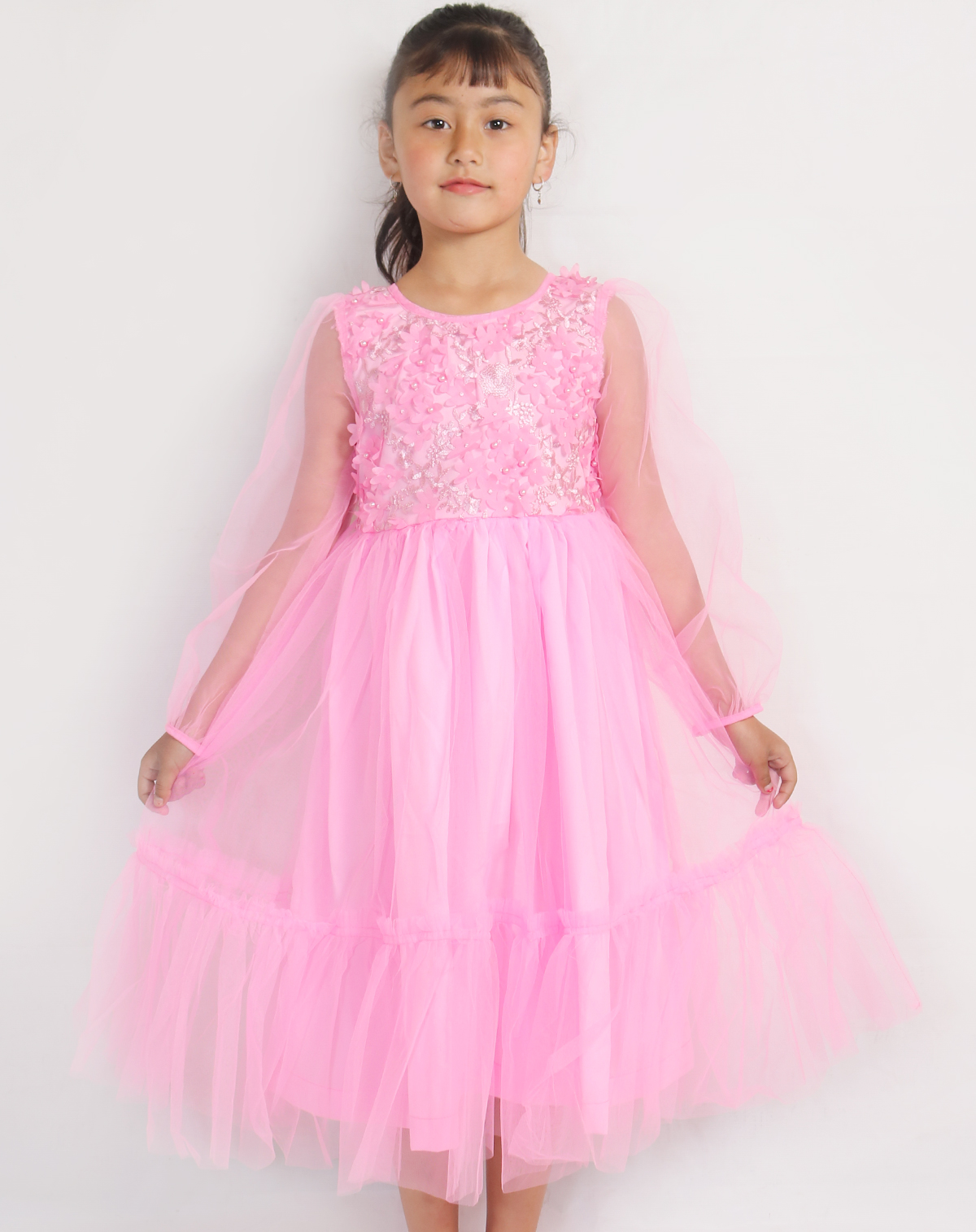 Bright Pink Princess One Piece Net Dress For Girls Buy Online At Best Prices In Nepal Daraz Com Np