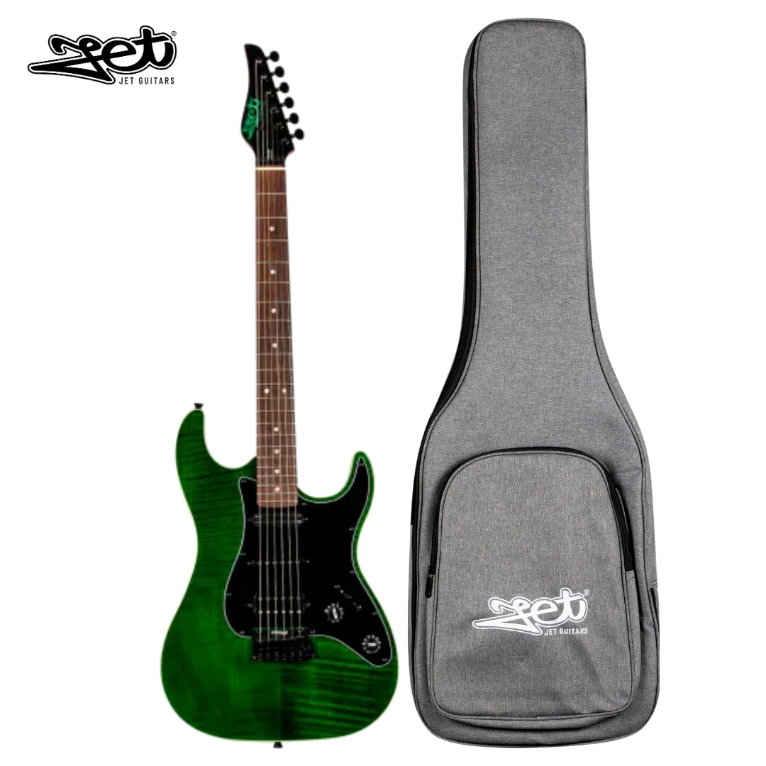 Jet Guitars JS 450 TGR R HSS Roasted Maple Black Hardware w/ Gigbag