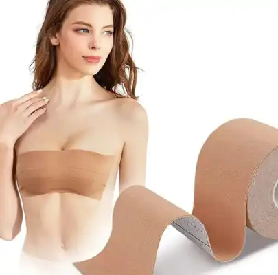 Breast Lift Boob Tape Adhesive Sticky Bra Wide Roll Strapless for Large Bust
