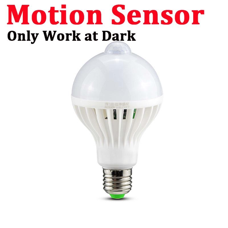 E27 Led Bulb Light Pir Motion Sensor Lamp Globe Lamp, 5w アウトレット