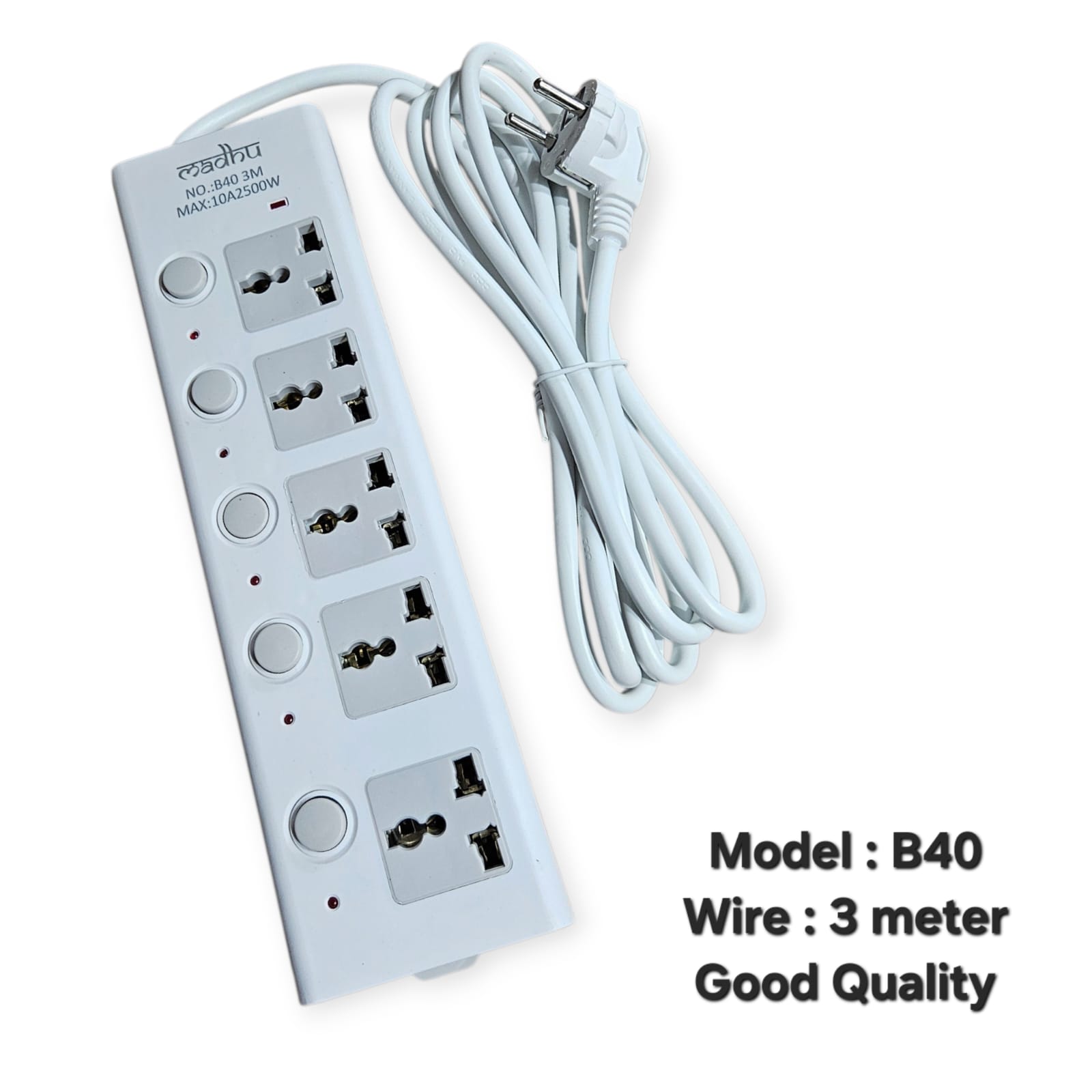3M Wire Multiplug Extension Cords with Heavy Duty Power Universal Multi ...