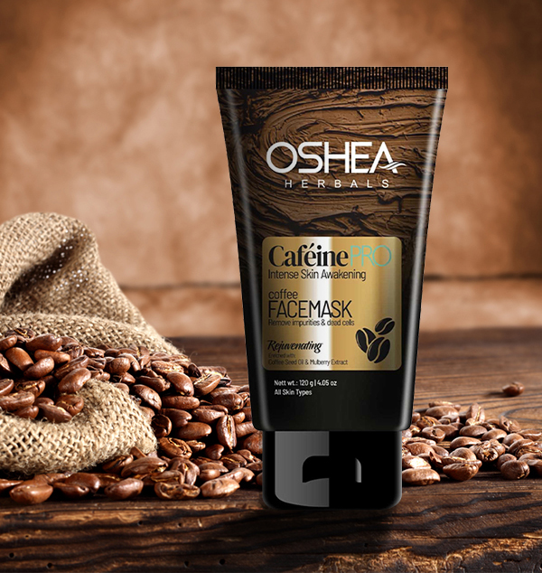 Oshea Herbals Cafeine Pro Intense Skin Awakening Coffee Face Mask (120g)
