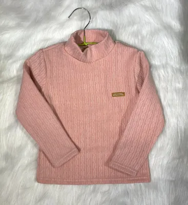 High neck hot sale baby sweater