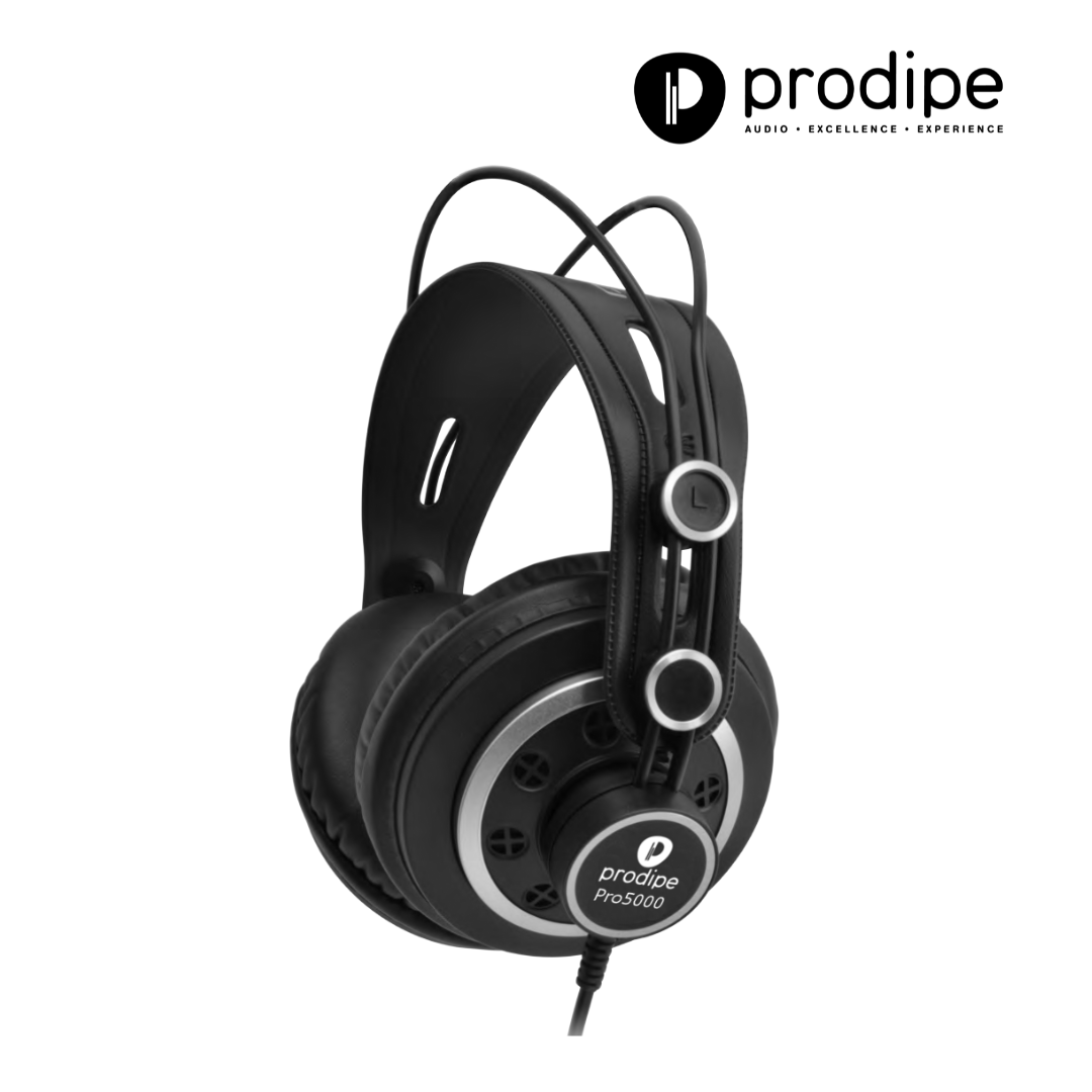 Prodipe - 5000B Monitoring Headphones - Studio Headphones - Interchangeable Pads