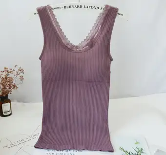 v neck thermal vest