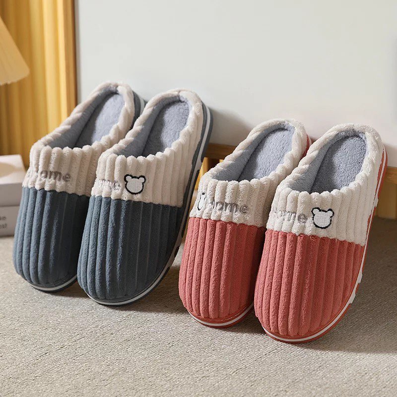 Checked Indoor Winter Unisex Indoor Slippers