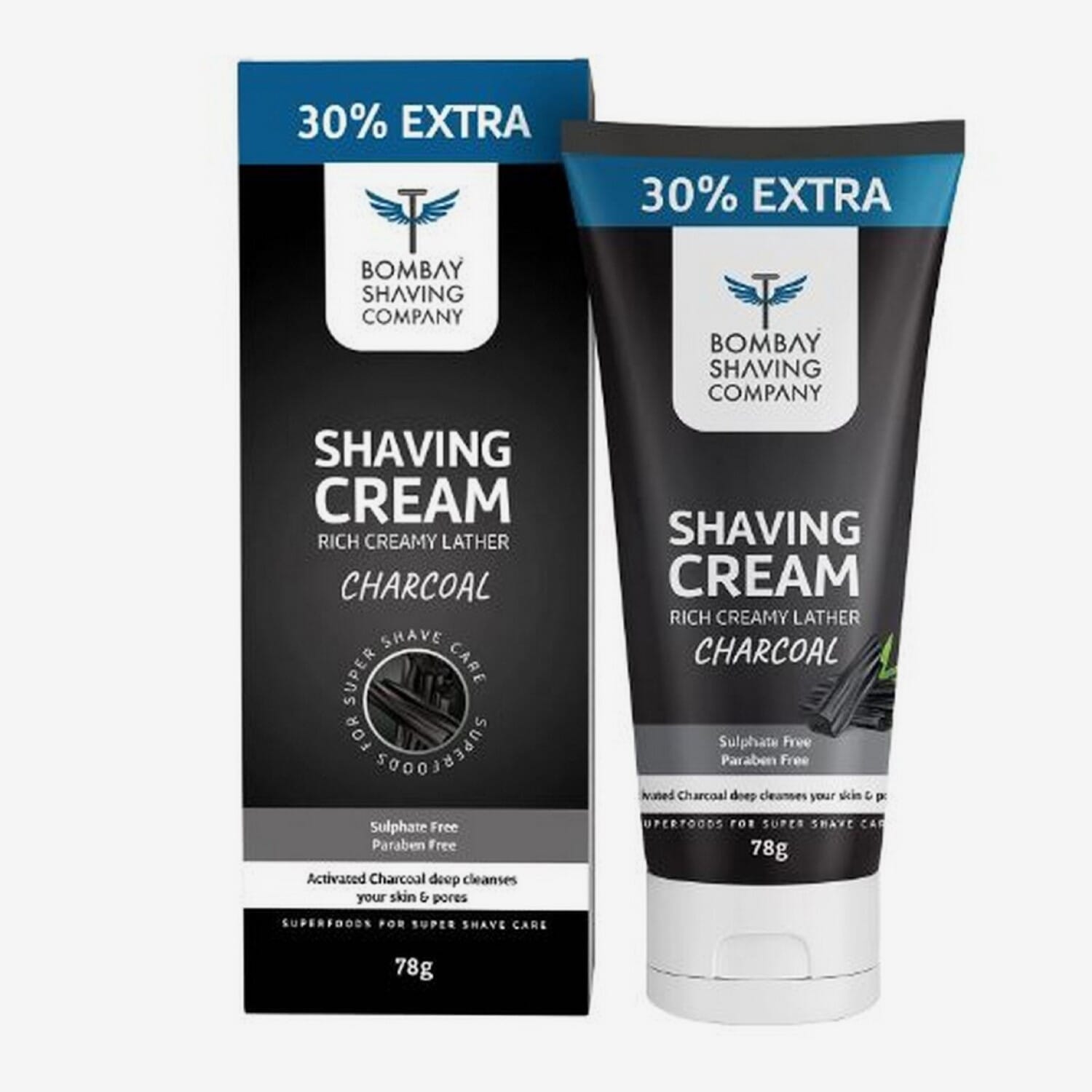 Bombay Shaving Company Shaving Cream - Charcoal 78Gm