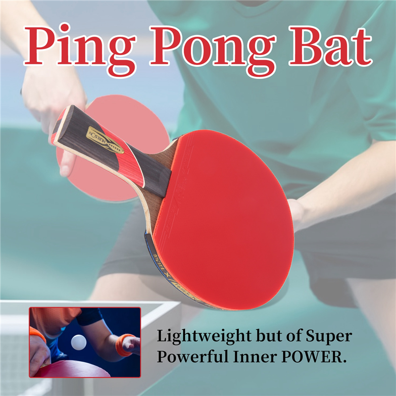 Sticky Table Tennis Racket OUMERY Super Powerful Pong Racket Bat, Table Tennis Racket Sticky ...