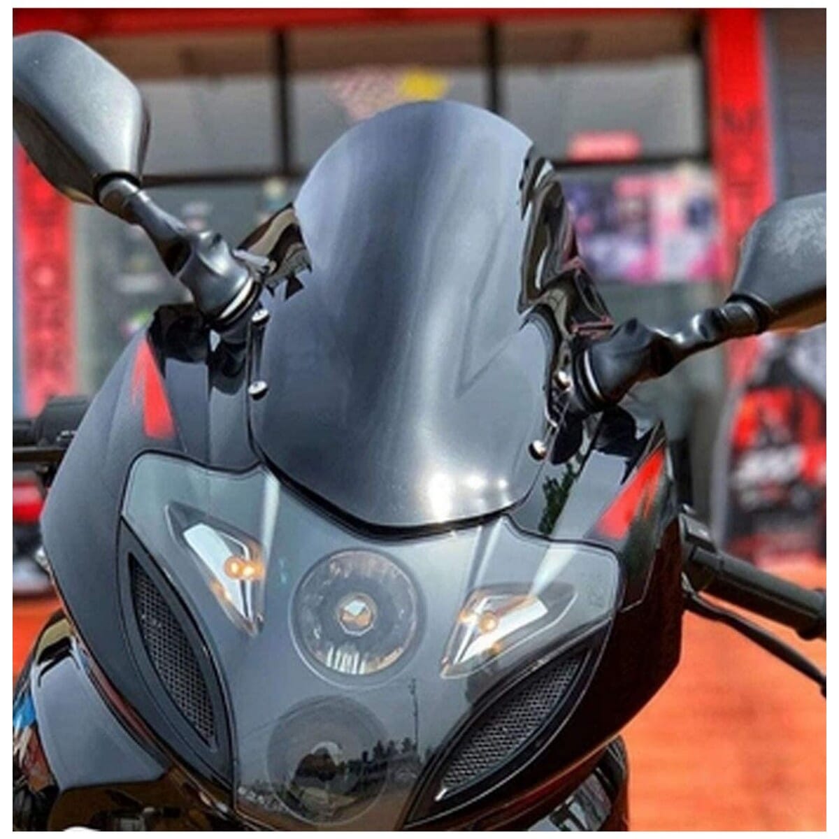 Bubble Visor Glass Pulsar Rs Visor Double Bolt Bubble Visor For