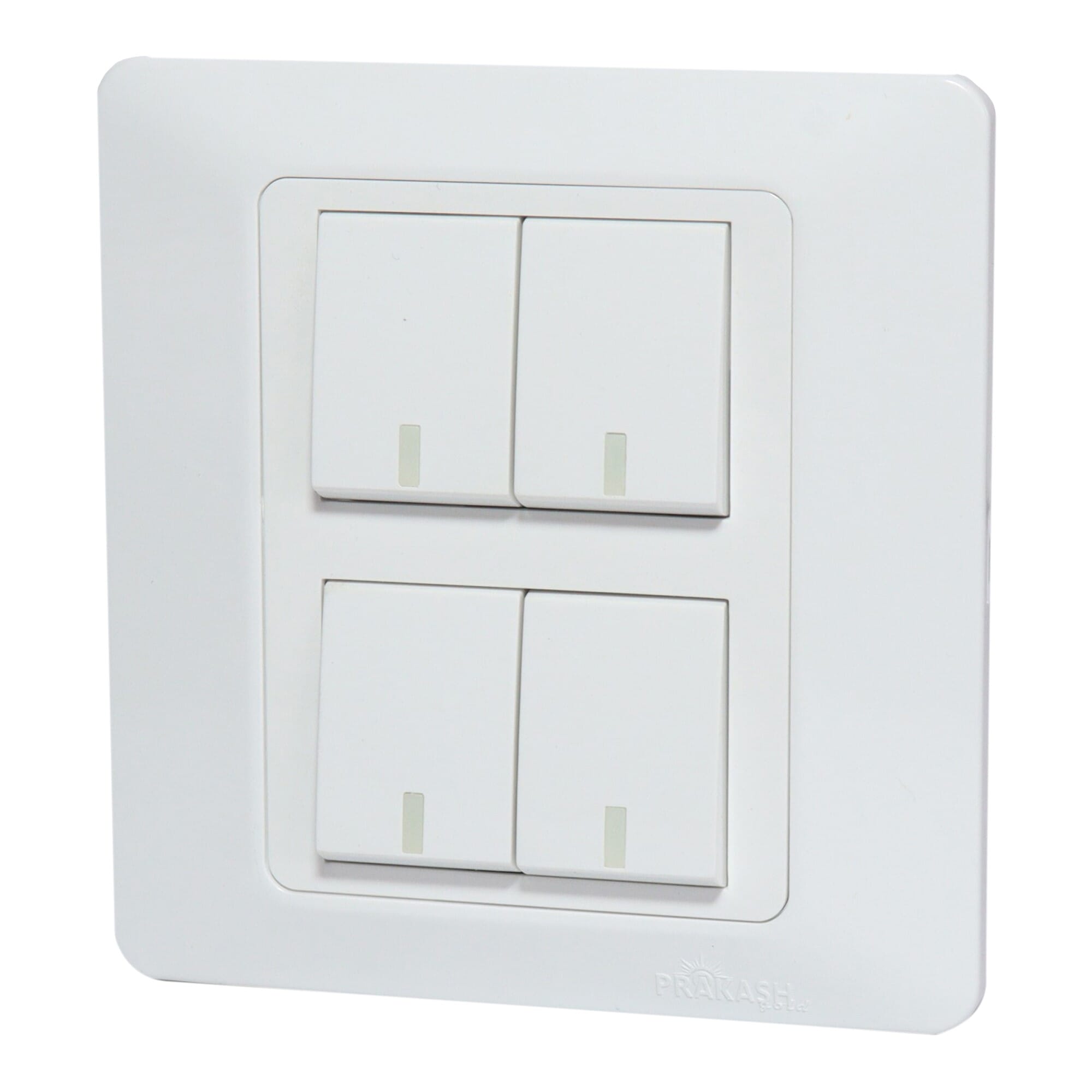 Prakash White 10 AH 4 Gang 1 Way Switch | Daraz.com.np
